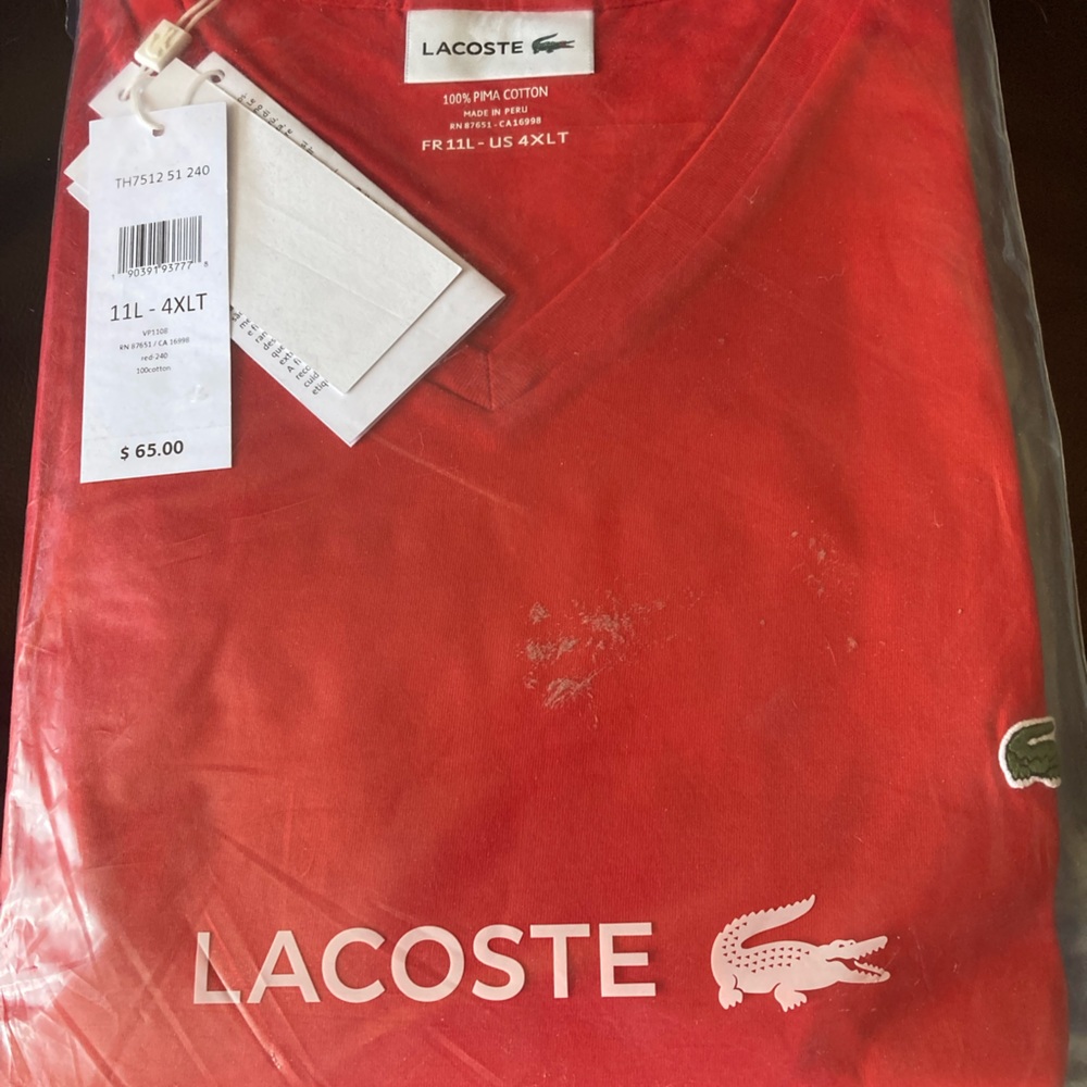 Brand new Lacoste shirt